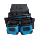 OX TOOLS OX Ultimate 3-Pocket Leather and Nylon Framer's Tool Pouch with Kevlar Reinforcement