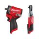 Milwaukee M12 FUEL 12V Lithium-Ion Brushless Cordless Stubby 3/8 in. Impact Wrench and M12 FUEL 3/8 in. Ratchet (2-Tool)