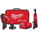 Milwaukee M12 FUEL 12V Lithium-Ion Brushless Cordless Stubby 3/8 in. Impact Wrench Kit with M12 3/8 in. Ratchet (2-Tool)