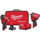 Milwaukee M12 FUEL 12V Li-Ion Brushless Cordless Stubby 3/8 in. Impact Wrench Kit w/M12 FUEL Stubby 1/2 in. Impact Wrench(2-Tool)