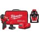 Milwaukee M12 FUEL 12V Lithium-Ion Brushless Cordless Stubby 3/8 in. Impact Wrench Kit with M12 Jobsite Fan (2-Tool)