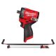 Milwaukee M12 FUEL 12V Lithium-Ion Brushless Cordless Stubby 1/2 in. Impact Wrench with Pin Detent with M12 LED Underhood Light