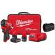 Milwaukee M12 FUEL 12V Li-Ion Brushless Cordless Stubby 3/8 in. Impact Wrench Kit w/(2) High Output Batteries & Boot