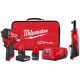 Milwaukee M12 FUEL 12V Li-Ion Brushless Cordless Stubby 1/2 in. Impact Wrench Kit w/(2) High Output Batteries & 3/8 in. Ratchet