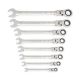 GEARWRENCH Metric Flex-Head 90-Tooth Combination Ratcheting Wrench Set (8-Piece)