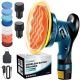 Saker Cordless Car Buffer Polisher - 6 in. Portable Polishing Waxer Machine Kit for Car Detailing(2 Batteries)