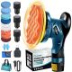 Saker Cordless Car Buffer Polisher - 6 in. Portable Polishing Waxer Machine Kit for Car Detailing(3 Batteries with A Bag)