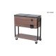 StyleWell 80 qt. Brown Woodgrain Cooler with Black Frame