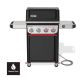 Weber Spirit EP-425 4-Burner Natural Gas Grill in Black with Powerful Boost Burners