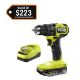 RYOBI ONE+ HP 18V Brushless Cordless Compact Drill/Driver Kit with 18V 2.0 Ah HIGH PERFORMANCE Battery and Charger