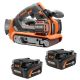 RIDGID 18V 6.0 Ah MAX Output Lithium-Ion Batteries (2-Pack) with 18V Cordless Belt Sander
