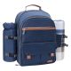 Oyezvary 5 lbs. Picnic Backpack for 2-Person with Insulated Waterproof Pouch Soft-Side Cooler, Navy Blue