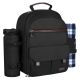 Oyezvary 5 Pounds Insulated Picnic Backpack for 2-Person Bag with Wine Pouch, Blanket Compartment Soft-Side Cooler, Black