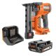 RIDGID 18V Brushless Cordless 18-Gauge 1-1/2 in. Narrow Crown Stapler with 2.0 Ah Battery and Charger
