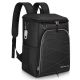 Oyezvary 25 Liters Insulated Cooler Backpack Leakproof Soft-Side Cooler Bag Lightweight for Picnic, Fishing, Camping, Black