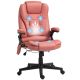 Vinsetto 6-Point Vibrating Polyester Massage Office Chair with Lumbar Heat, Red
