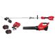 Milwaukee M18 FUEL 18V 16 in. Brushless Cordless QUIK-LOK String Trimmer/Blower Combo Kit w/ (2) 8.0 Ah FORGE Batteries, Charger
