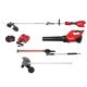 Milwaukee M18 FUEL 18V 16 in. Brushless Cordless QUIK-LOK String Trimmer/Blower Combo Kit w/ Edger & Hedge Trimmer Attachments