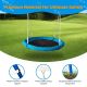 GOGEXX Outdoor Playground Metal Swing Set with Saucer for Kids