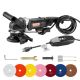 VEVOR 10-Amp 700-3000 RPM Wet Polisher 800 Watt, 4 in. Concrete Grinder Variable Speed and 7 Polishing Kit, Wet Grinder Corded