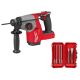 Milwaukee M18 FUEL 18V Lith-Ion Brushless Cordless 5/8 in. SDS-Plus Rotary Hammer w/ Drill Bit Kit
