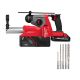 Milwaukee M18 FUEL 18V Lith-Ion Brushless Cordless 5/8 in. SDS-Plus Rotary Hammer w/ (2) Battery, & Charger & Drill Bit Kit