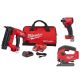 Milwaukee M18 FUEL GEN II 18V 18-Gauge Lith-Ion Brushless Cordless Brad Nailer Kit w/ One 2.0 Ah Battery, Jig Saw, & Impact Driver