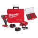Milwaukee M18 FUEL 18V Lith-Ion Brushless Cordless 1/2 in. Compact Impact Wrench Kit with Resistant Batteries & Impact Socket Set