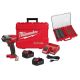 Milwaukee M18 FUEL 18V Lith-Ion Brushless Cordless 1/2 in. Mid-Torque Impact Wrench with Resistant Batteries & Impact Socket Set