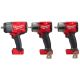 Milwaukee M18 FUEL 18V Lith-Ion Brushless Cordless 1/2 in. Impact Wrench w/ 1/2 in. & 3/8 in. Mid Torque Impact Wrench