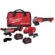 Milwaukee M18 FUEL 18V Lith-Ion Brushless Cordless 4-1/2 in. /6 in. Braking Grinder & 2 XC 8.0 Ah Battery & Variable Speed Grinder