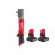 Milwaukee M12 FUEL 12V Lithium-Ion Brushless Cordless 3/8 in. Right Angle Impact Wrench w M12 XC High Output 5 Ah Battery (2-Pack)