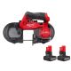 Milwaukee M12 FUEL 12V Lithium-Ion Cordless Compact Band Saw with M12 XC High Output 5 Ah Battery (2-Pack)