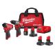 Milwaukee M12 FUEL 12-Volt Lithium-Ion Brushless Cordless Hammer Drill and Impact Driver Combo Kit w/ 4 Batteries and Bag (2-Tool)