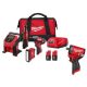 Milwaukee M12 12-Volt Lithium-Ion Brushless Cordless Combo Kit with M12 FUEL Stubby 1/2 in. Impact Wrench