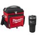 Milwaukee 21 Qt. Soft Sided Jobsite Lunch Cooler with PACKOUT Black 30 oz. Tumbler
