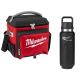 Milwaukee 22 Qt. Soft Sided Jobsite Lunch Cooler with PACKOUT Black 36 oz. Insulated Bottle with Chug Lid
