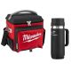 Milwaukee 21 Qt. Soft Sided Jobsite Lunch Cooler with PACKOUT Black 18 oz. Insulated Mug with Sip Lid