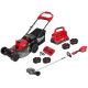 Milwaukee M18 FUEL Brushless Cordless 21 in. Walk Behind Dual Battery Self-Propelled Mower w/ Edger, (4) Battery, (2) Charger