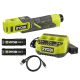 RYOBI USB Lithium Cordless High Pressure Inflator Kit w/ 2Ah Battery, Charging Cable, 3Ah Battery & USB Lithium 3-Port Charger