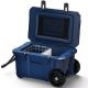 Gilati Blue 55 qt. Portable Chest Cooler, Leak-Proof Outdoor Insulated Cooler with Handle and Wheels for Camping, Beach, Boat