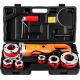 SKYSHALO Electric Pipe Threader 2300-Watt Pipe Threading Machine w/ 6-Dies 1/2 in. 2 in. 110-Volt Hand-Held Pipe Threader Machine
