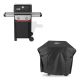 Weber Spirit E-210 2-Burner Liquid Propane Gas Grill in Black with Grill Cover