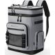 Misopily 31.7 qt. Large Waterproof Insulated Soft-Side Cooler Backpack for Camping, Picnic and Travel in Gray