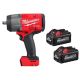 Milwaukee M18 FUEL 18V Lith-Ion Brushless Cordless 1/2 in. Impact Wrench with Friction Ring w/(2) High Output 6.0 Ah Battery Pack
