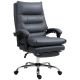 Vinsetto Executive Massage Office Chair, Heated Reclining Chair with Footrest, Microfiber, Swivel Wheels, Dark Gray