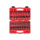 TEKTON 3/8 in. Drive 6-Point Universal Joint Impact Socket Set with Case, 34-Piece (1/4-1 in. 6-24 mm)