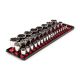TEKTON 1/4,3/8,1/2 in. Drive 6-Point Socket Set with Rails, 37-Piece (4-38 mm)