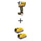 DEWALT ATOMIC 20V MAX Lithium-Ion Cordless Brushless 1/2 in. Variable Speed Impact Wrench with (2) POWERSTACK Compact Batteries
