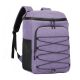 Unbranded Multi-purpose 21.6 qt. 30 Cans Backpack Beverage Jug Chest Soft-Side Cooler in Purple